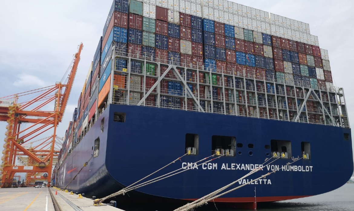 Alexander Von Humboldt, el gigante de CMA CGM, llega a México
